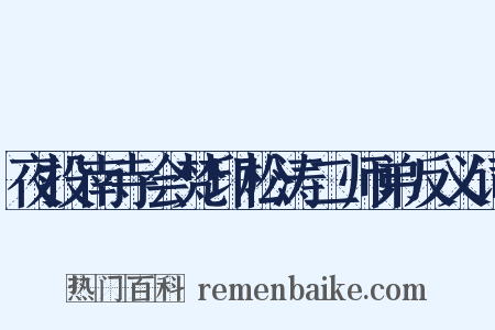 夜投南寺会梵印松涛二师弟反义词是什么意思的图片